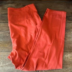 XL girlfriend collective orange 7/8 pocket leggings
